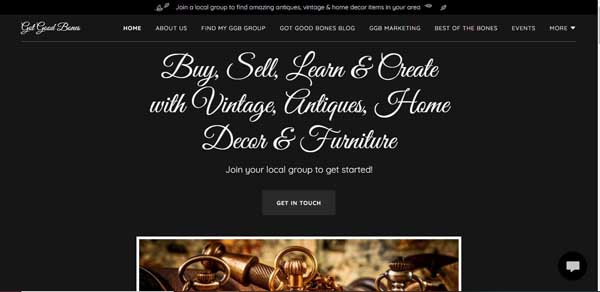 GoDaddy website examples.