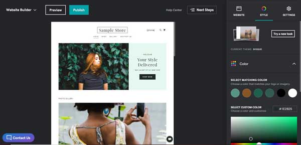 How to use the GoDaddy website builder.