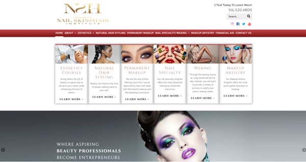 Web.com website examples.