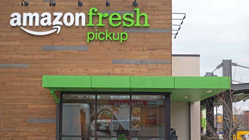 Amazon Fresh Pickup storefront in Seattle.