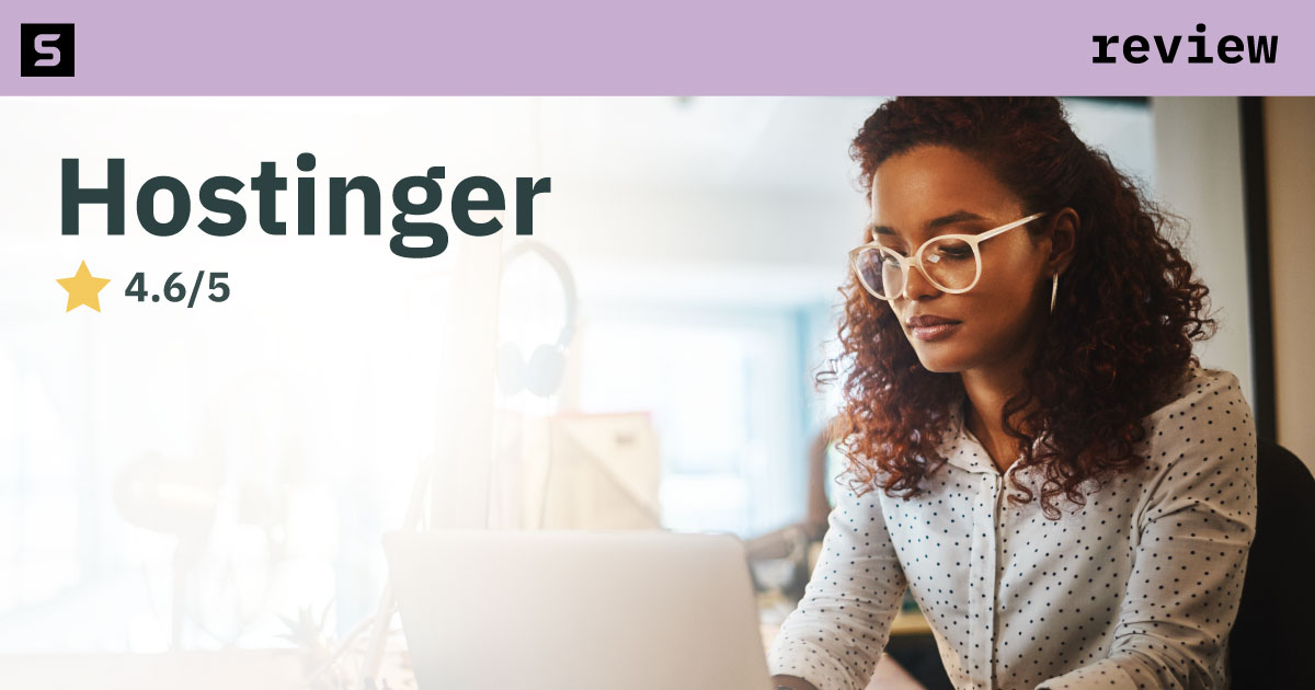 Woman working on a computer.