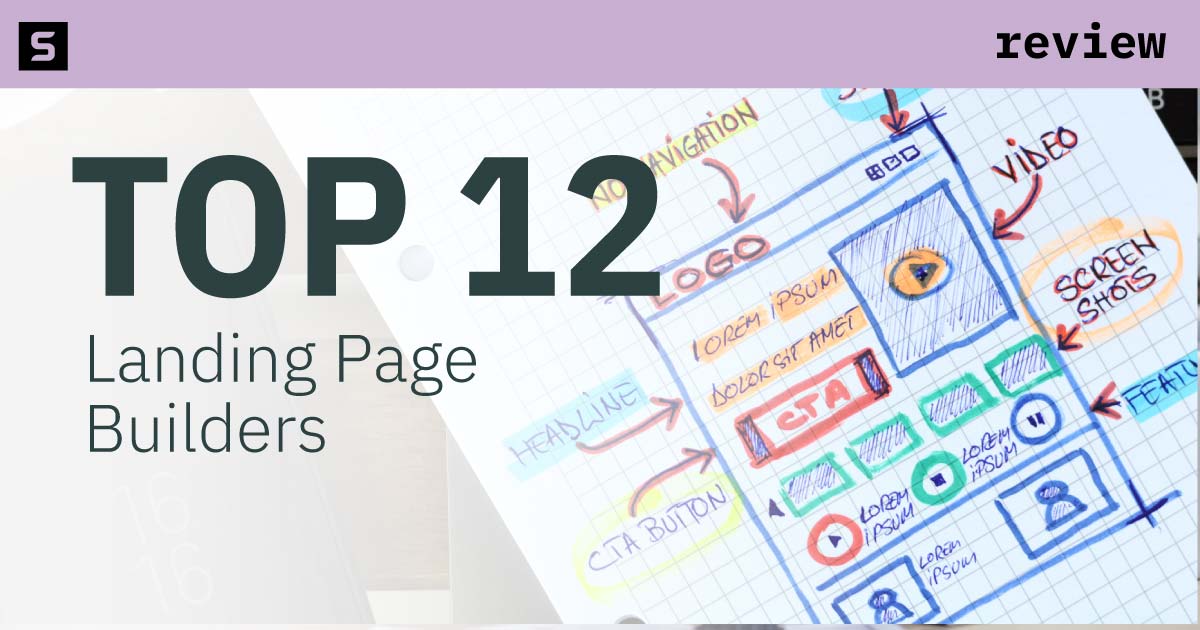 Sketched plan of website landing page.