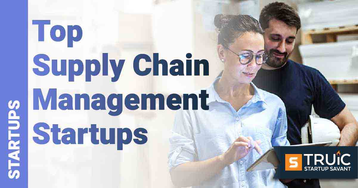 Coworkers standing in a warehouse.